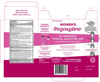 Minoxidil 3 Bottle  Box  Womens Rev 0421